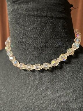 Vintage Aurora Borealis Bead Coro Necklace